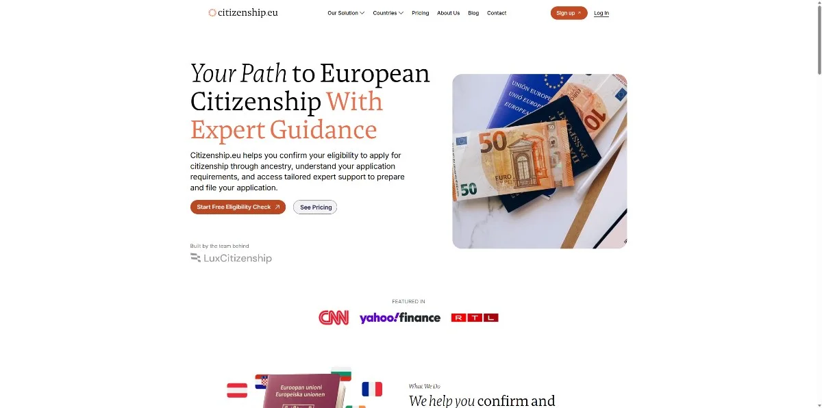 Citizenship.EU desktop preview